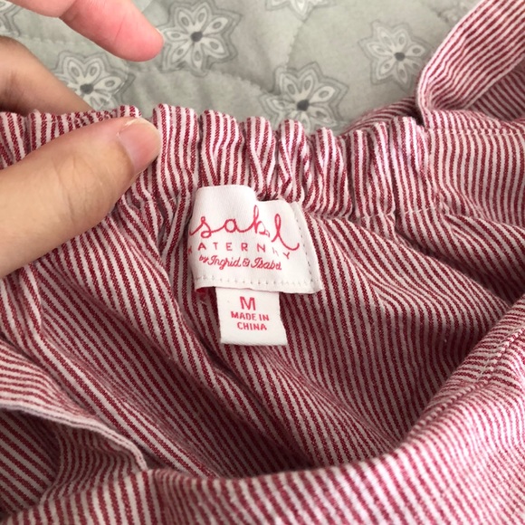 Ingrid and Isabel ruffle striped top/blouse tie - Picture 4 of 5